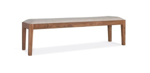 Bancheta maro/bej din lemn 180 cm Track Giner y Colomer