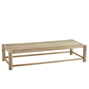 Bancheta maro din lemn 140 cm Cindy Madam Stoltz