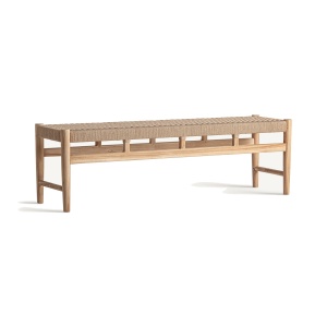 Bancheta maro din lemn 150 cm Caen Vical Home