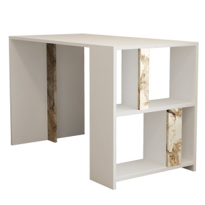 Birou alb 60x120 cm Lima Marble The Home Collection