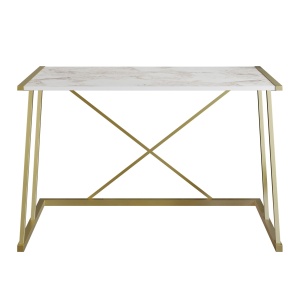 Birou alb/auriu 60x120 cm Anemon The Home Collection
