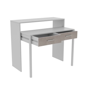 Birou cu raft alb 66x99 cm Mira The Home Collection