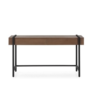 Birou din lemn maro 70x140 cm Jay Thai Natura