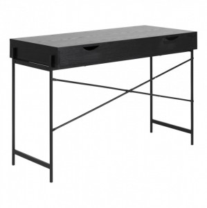 Birou din metal negru 50x110 cm Angus Quiet Object