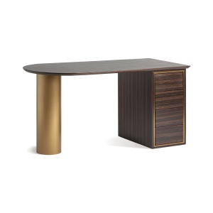 Birou maro/auriu din lemn 70x150 cm Cheb Vical Home