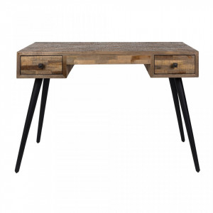 Birou maro/negru din lemn 56x118 cm Leo Quiet Object