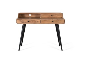 Birou maro/negru din lemn 60x115 cm Three Giner y Colomer