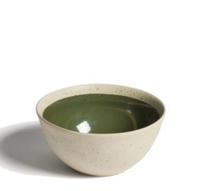 Bol bej/verde din ceramica 17 cm Nale Kave Home