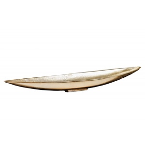 Bol decorativ auriu din metal 14x82 cm Leaf The Home Collection