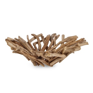 Bol decorativ maro din lemn 18 cm Ace Bizzotto