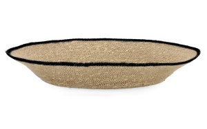 Bol decorativ maro/negru din fibre naturale 51 cm Lanh Bizzotto