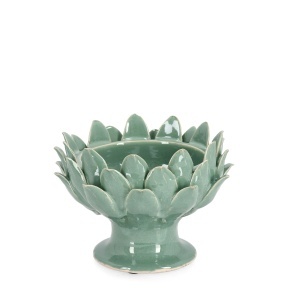 Bol decorativ verde din ceramica 20 cm Esma Bizzotto
