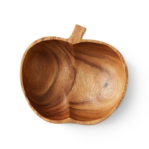 Bol maro din lemn 18x19 cm Acacia Apple HKliving