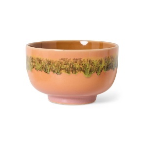 Bol multicolor din ceramica 14 cm 70s Lush HKliving