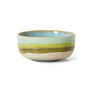 Bol pentru desert multicolor din ceramica 13 cm 70s ceramics Glint HKliving