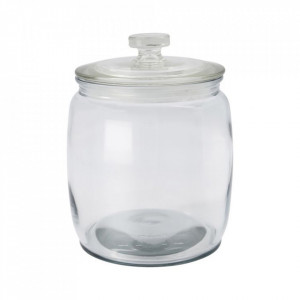 Borcan cu capac transparent din sticla 15x20 cm Ville House Doctor