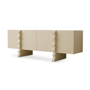 Bufet inferior alb antic din lemn 160 cm Forma HKliving