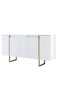 Bufet inferior alb/auriu 160 cm Luxe The Home Collection