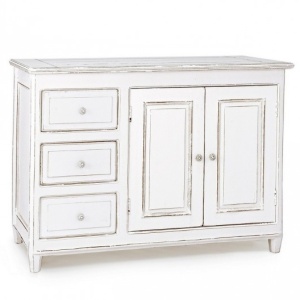 Bufet inferior alb din lemn 120 cm Colette Bizzotto
