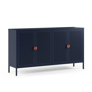 Bufet inferior din metal albastru inchis 160 cm Sayla Quiet Object