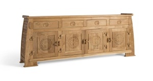 Bufet inferior maro din lemn 202 cm Citlec Giner y Colomer