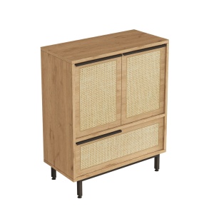 Bufet inferior maro din metal 75 cm Oana The Home Collection
