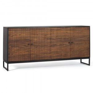 Bufet inferior maro/negru din lemn 170 cm Varanasi Giner y Colomer