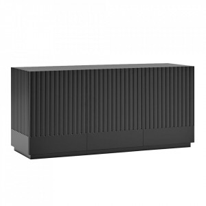 Bufet inferior negru/gri carbune 148 cm Doric Teulat