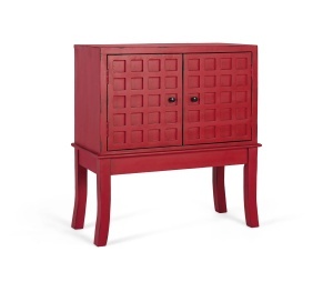 Bufet inferior rosu din lemn 81 cm Akai Giner y Colomer