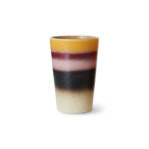 Cana multicolora din ceramica 460 ml 70s Sunset HKliving