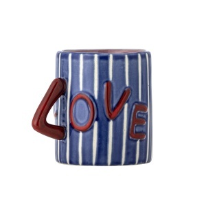 Cana multicolora din ceramica 8x9 cm Cherish Blue Bloomingville