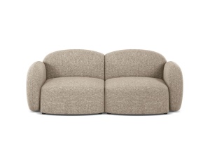 Canapea bej inchis din textil pentru 2 persoane Blair Eden Micadoni