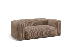 Canapea crem din textil pentru 2 persoane Martina Corduroy Micadoni