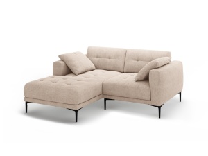 Canapea cu colt bej nisipiu din textil pentru 2 persoane Bemy Left Structural Micadoni
