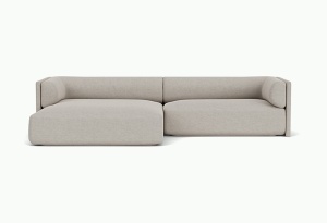 Canapea cu colt gri din textil 306 cm Bolster Left Sydney -22 FEST