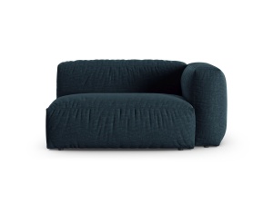 Canapea cu colt modulara albastru jeans din textil pentru 1 persoana Martina 160 Right XL Micadoni
