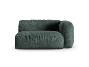 Canapea cu colt modulara albastru petrol din catifea pentru 1 persoana Martina 160 Right XL Micadoni