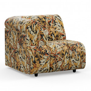Canapea cu colt modulara multicolora din textil 98 cm Wave Corner Left Hollywood HKliving