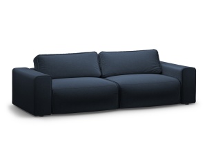 Canapea extensibila albastru royal din textil pentru 3 persoane Victor Micadoni