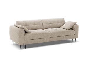Canapea extensibila bej din textil pentru 3 persoane Bemy Sorella Micadoni