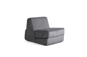 Canapea extensibila gri din textil pentru 1 persoana Origami The Home Collection