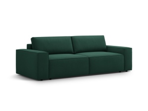 Canapea extensibila verde din textil pentru 3 persoane Jodie Structured Micadoni