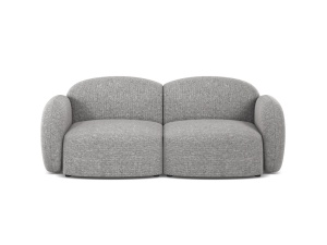 Canapea gri deschis din textil pentru 2 persoane Blair Eden Micadoni
