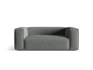 Canapea gri din textil pentru 2 persoane Nuria Structural Micadoni