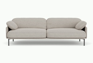 Canapea gri din textil pentru 3 persioane Regular Sydney -22 FEST