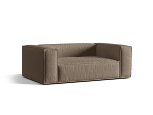 Canapea maro cappuccino din textil pentru 2 persoane Nuria Structural Micadoni