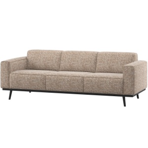 Canapea maro din textil pentru 3 persoane Statement Woood