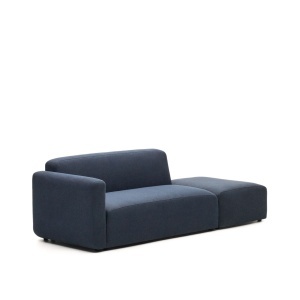 Canapea modulara albastra din textil pentru 2 persoane Neom Back Kave Home