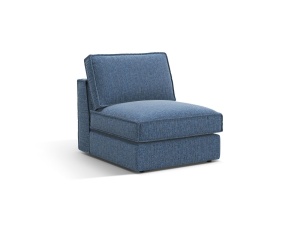 Canapea modulara albastru inchis din textil pentru 1 persoana Pola Micadoni