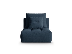 Canapea modulara albastru navy din textil pentru 1 persoana Bloom Wind Micadoni
